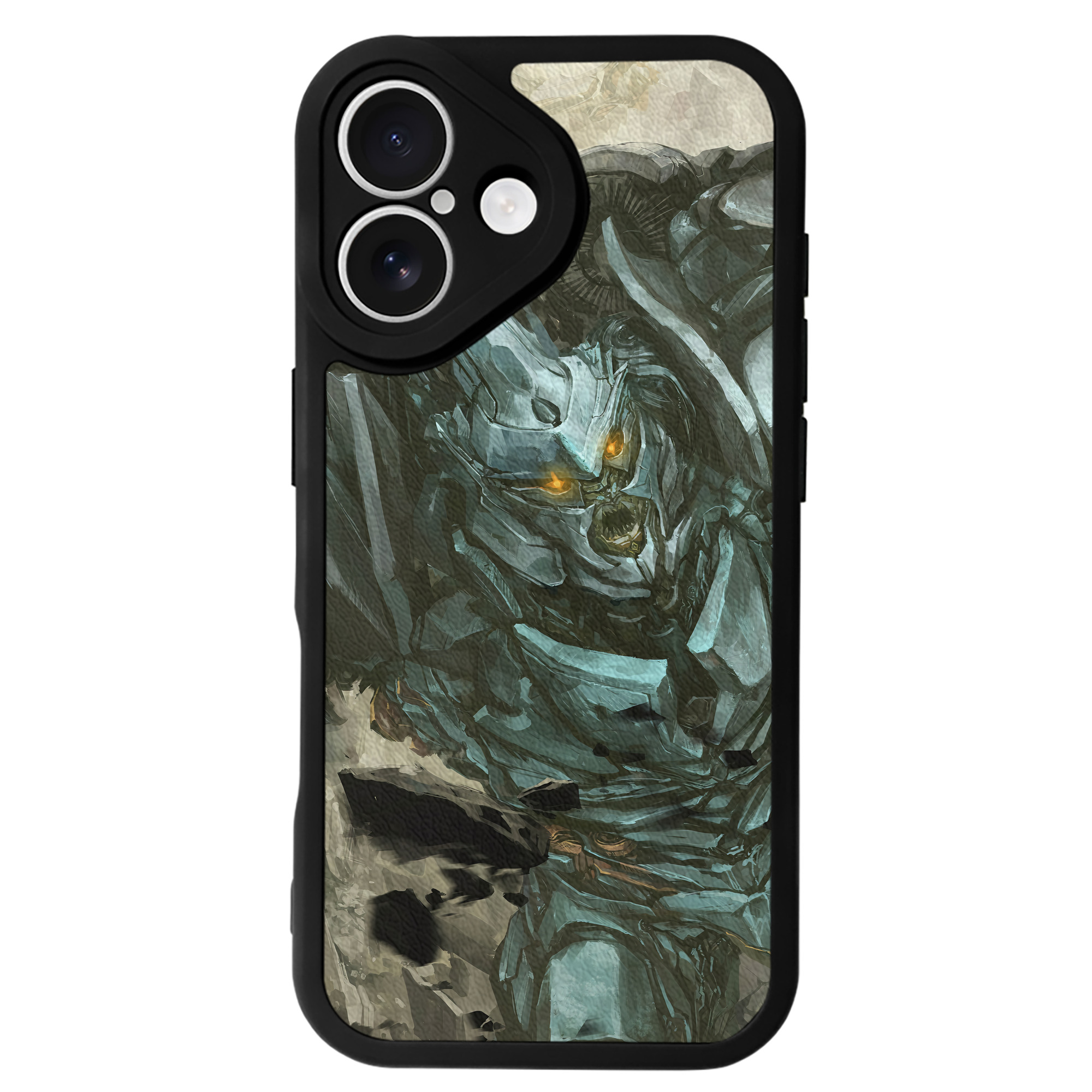 （画像用） Transformers トランスフォーマー 【iPhone 16シリーズ対応】シリコンスマホケース（レザー調） 材質：シリコン